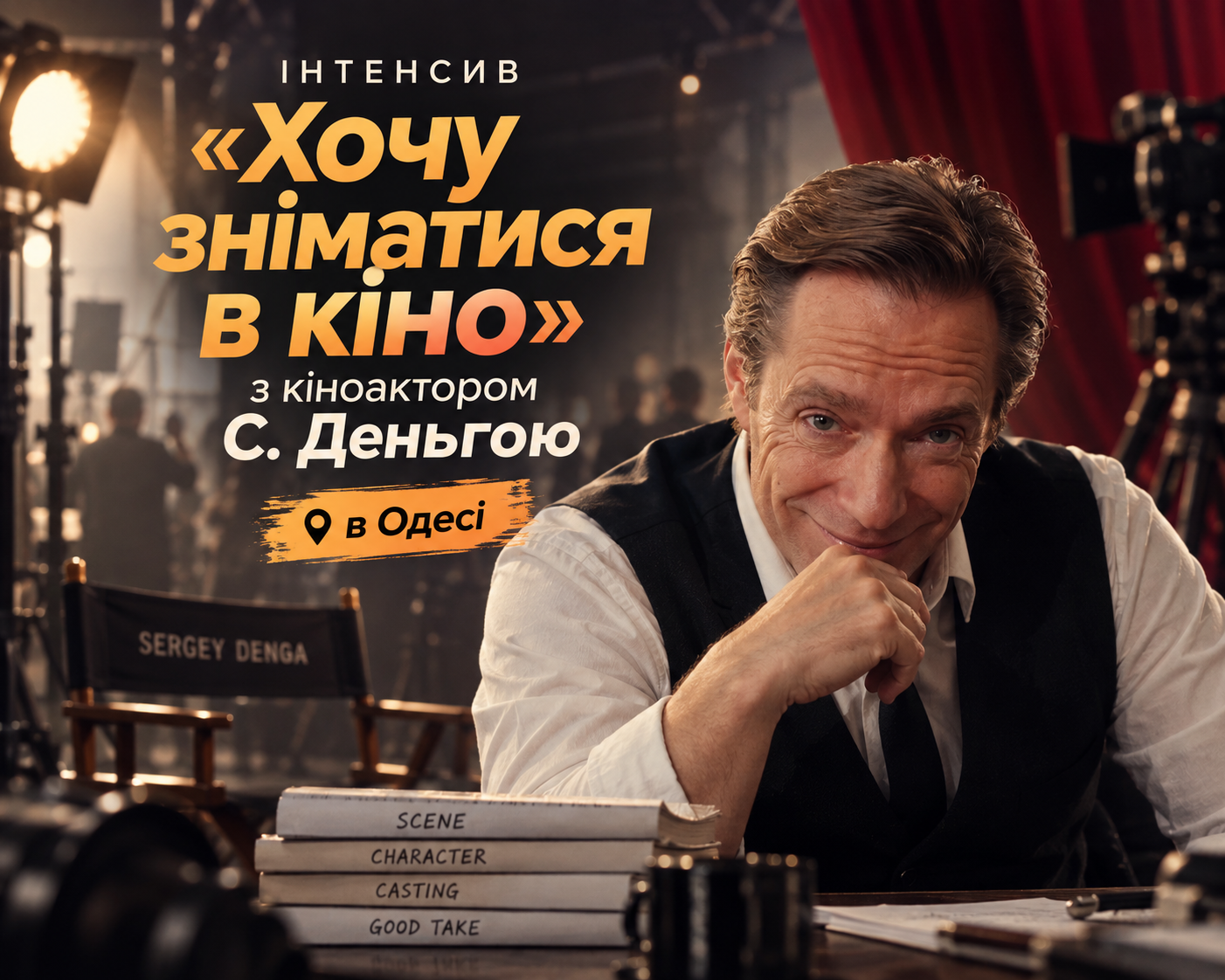 Интенсив Хочу сниматься в кино с Сергеем Деньгой